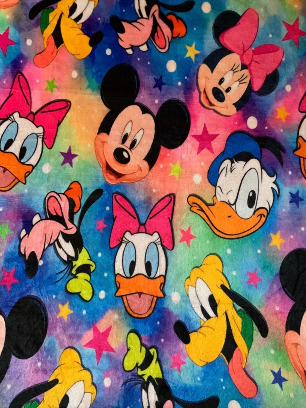 Disney Character Print Blanket - Mickey, Minnie, Donald & Friends